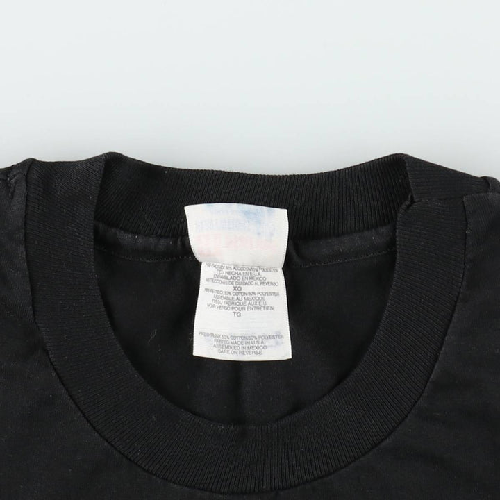90'S Hanes souvenir t-shirt, men's size XL equivalent, vintage. cotton black type Vintage Second Hand