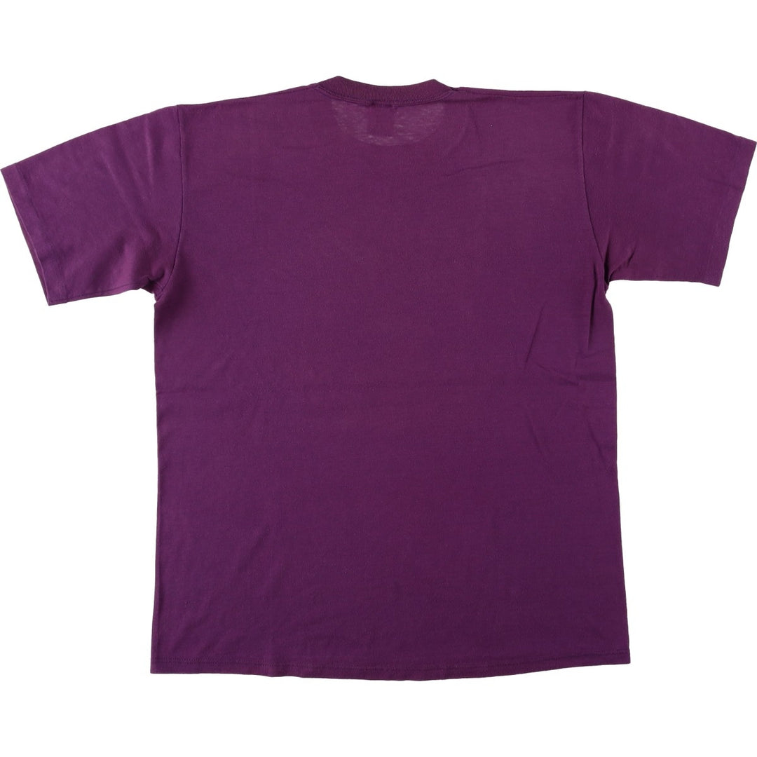 80s-90'S Jerzees Eagle Pattern Print T-Shirt, Made in USA, Men's Size L (approx.), Vintage cotton purple type Vintage Second Hand
