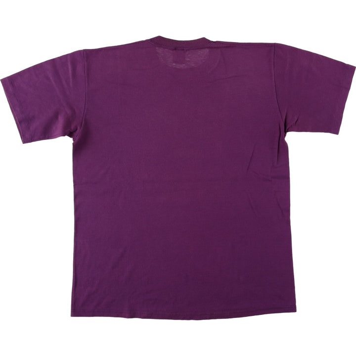 80s-90'S Jerzees Eagle Pattern Print T-Shirt, Made in USA, Men's Size L (approx.), Vintage cotton purple type Vintage Second Hand