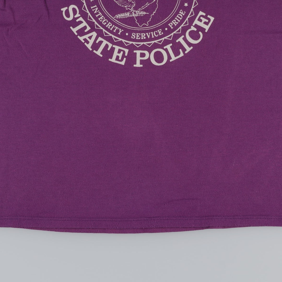 80s-90'S Jerzees Eagle Pattern Print T-Shirt, Made in USA, Men's Size L (approx.), Vintage cotton purple type Vintage Second Hand