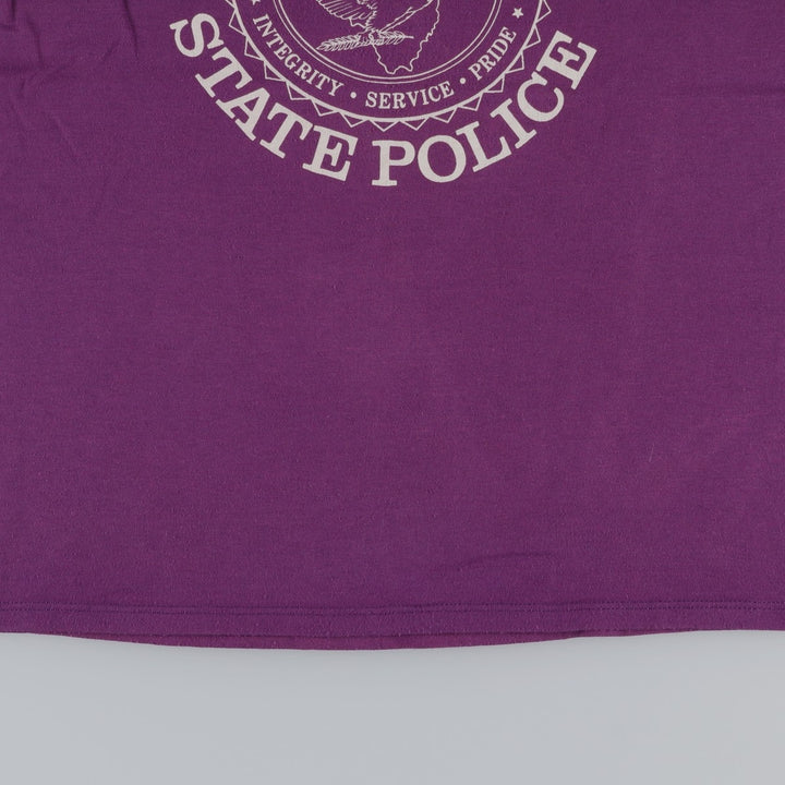 80s-90'S Jerzees Eagle Pattern Print T-Shirt, Made in USA, Men's Size L (approx.), Vintage cotton purple type Vintage Second Hand