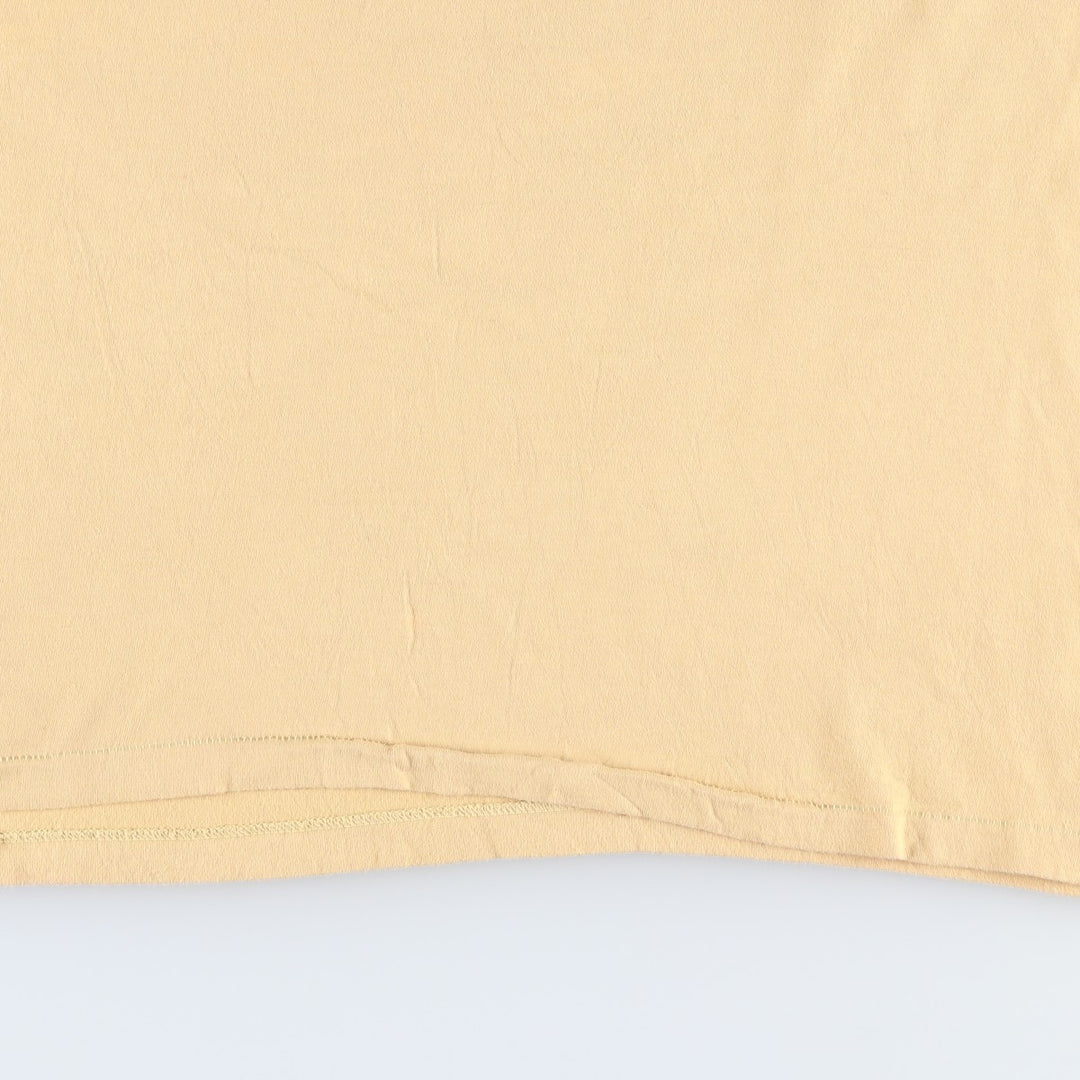 90'S Hanes BEEFY-T College T-shirt, Made in USA, Men's XL, Vintage cotton yellow type Vintage Second Hand