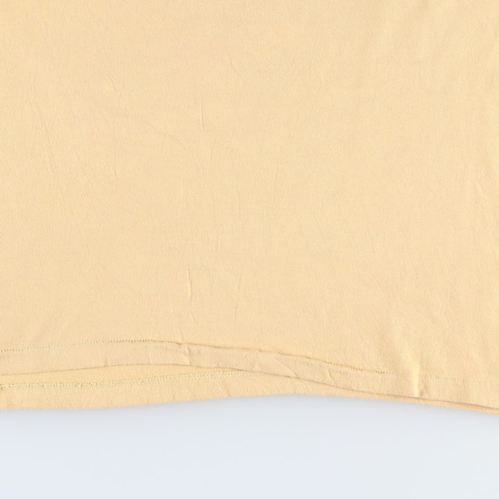 90'S Hanes BEEFY-T College T-shirt, Made in USA, Men's XL, Vintage cotton yellow type Vintage Second Hand