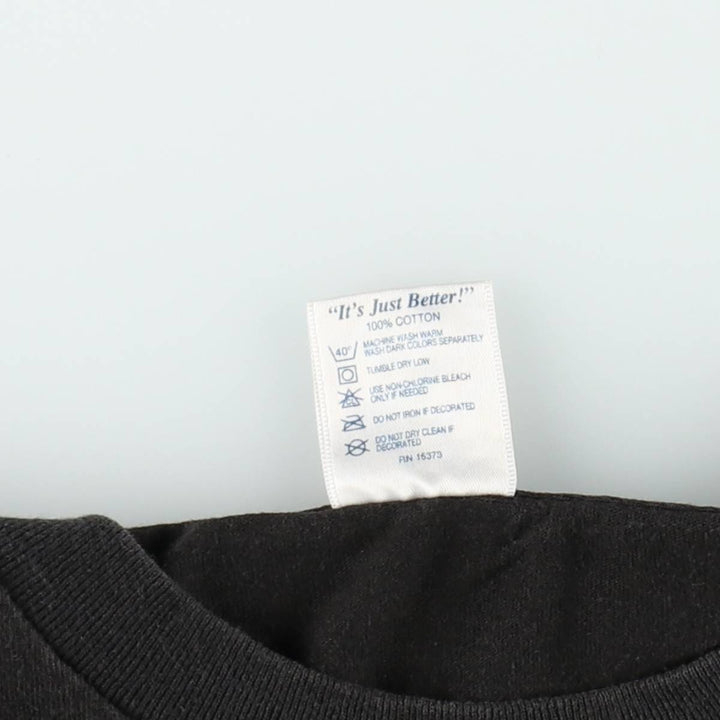2000'S Delta message print T-shirt, made in USA, men's size XL. cotton black type Vintage Second Hand