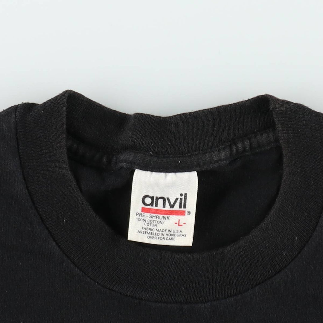 90'S Anvil Alamo Mission Print T-Shirt, Men's Size L (approx.), Vintage cotton black type Vintage Second Hand