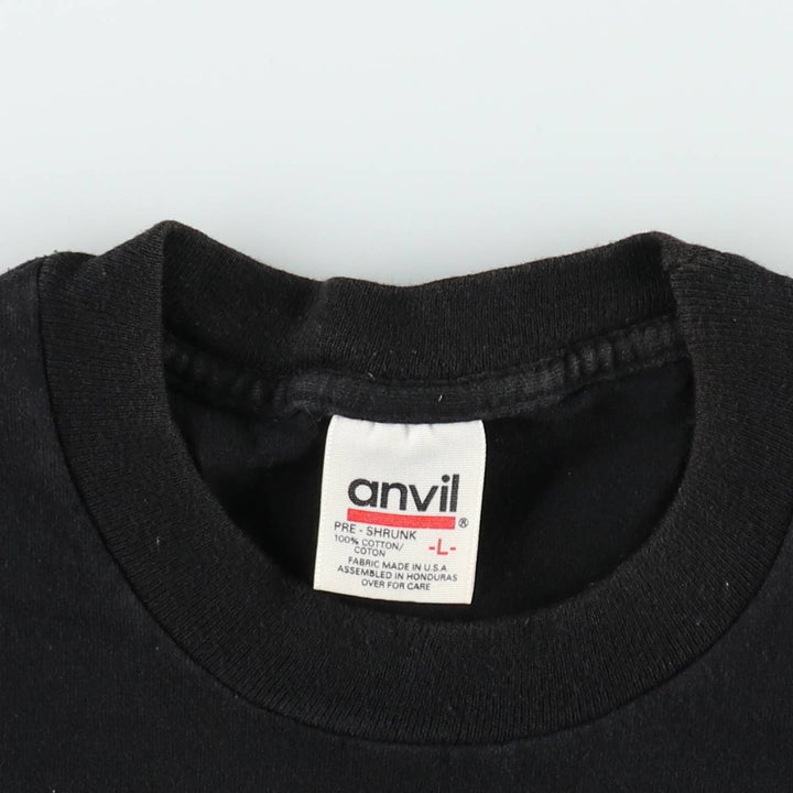 90'S Anvil Alamo Mission Print T-Shirt, Men's Size L (approx.), Vintage cotton black type Vintage Second Hand