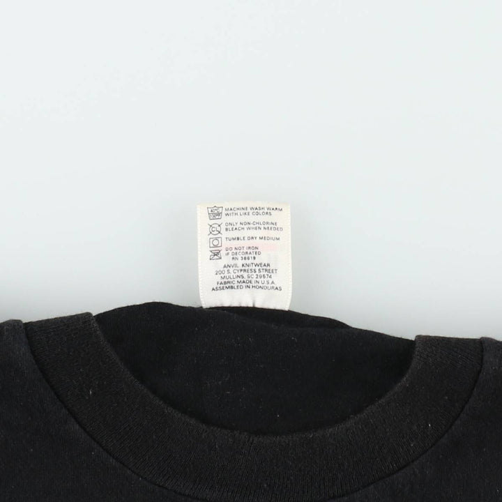 90'S Anvil Alamo Mission Print T-Shirt, Men's Size L (approx.), Vintage cotton black type Vintage Second Hand
