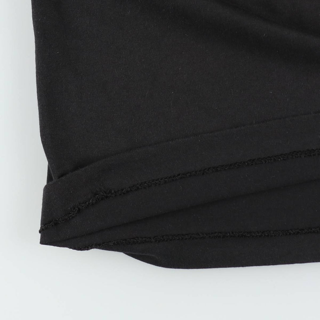 90'S Fruit of the Loom printed T-shirt, made in the USA, men's XL size, vintage cotton black type Vintage Second Hand