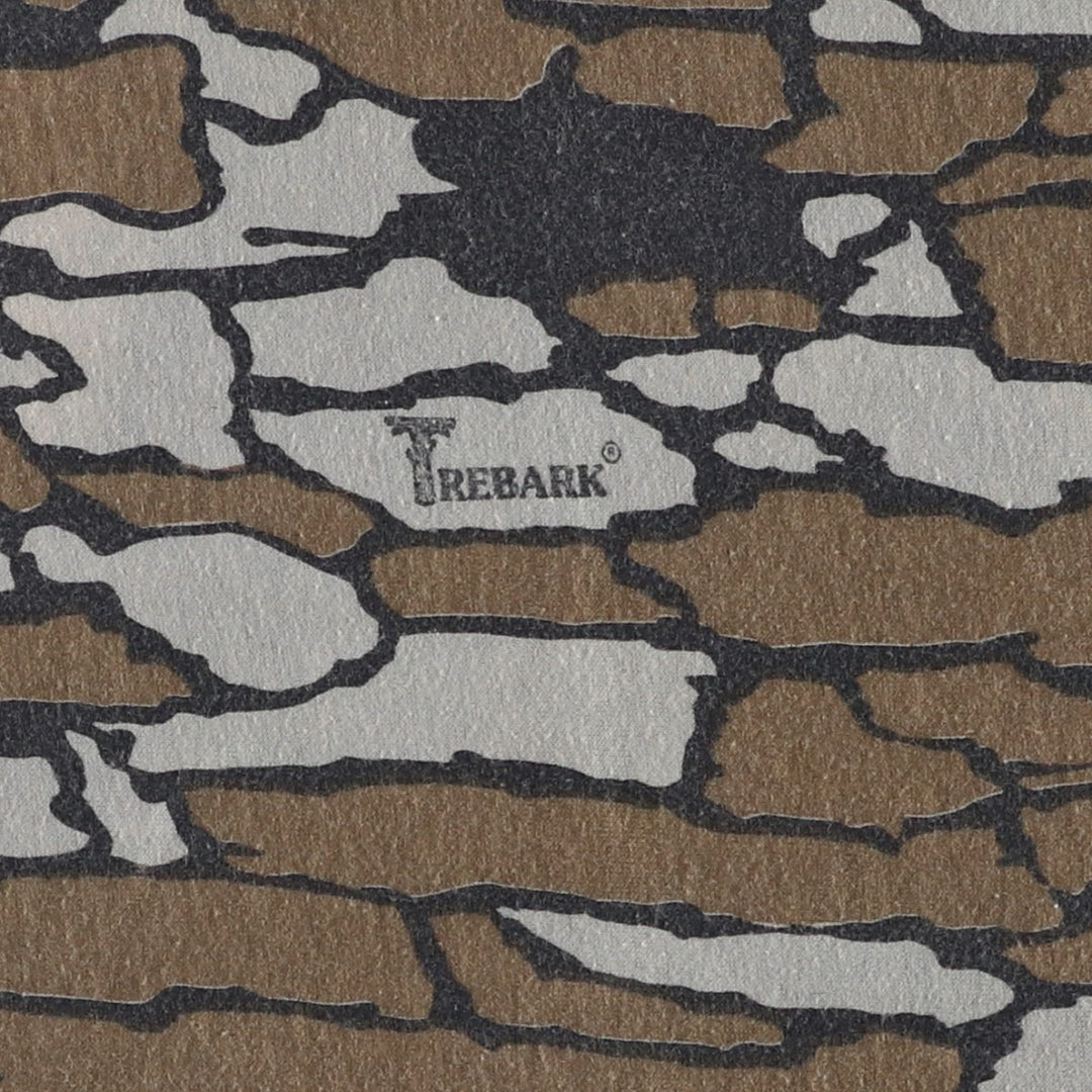 Treebark Camo Pocket T-Shirt, Men's Size S (Equivalent), Vintage unclear brown type Vintage Second Hand