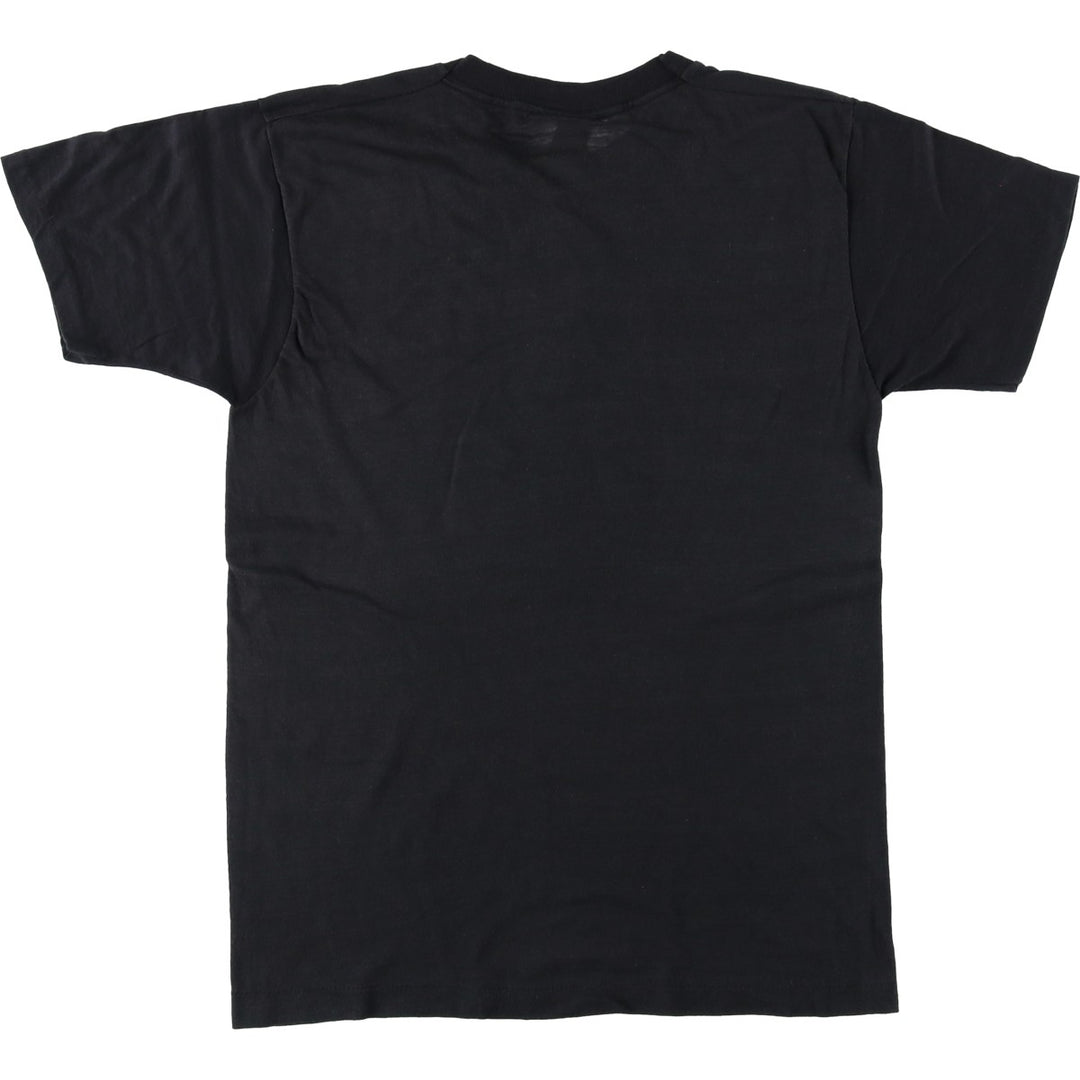 80'S SCREEN STARS Printed T-shirt Made in USA Men's M Vintage cotton black type Vintage Second Hand