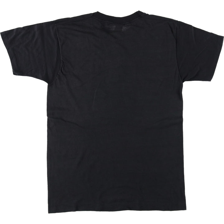 80'S SCREEN STARS Printed T-shirt Made in USA Men's M Vintage cotton black type Vintage Second Hand