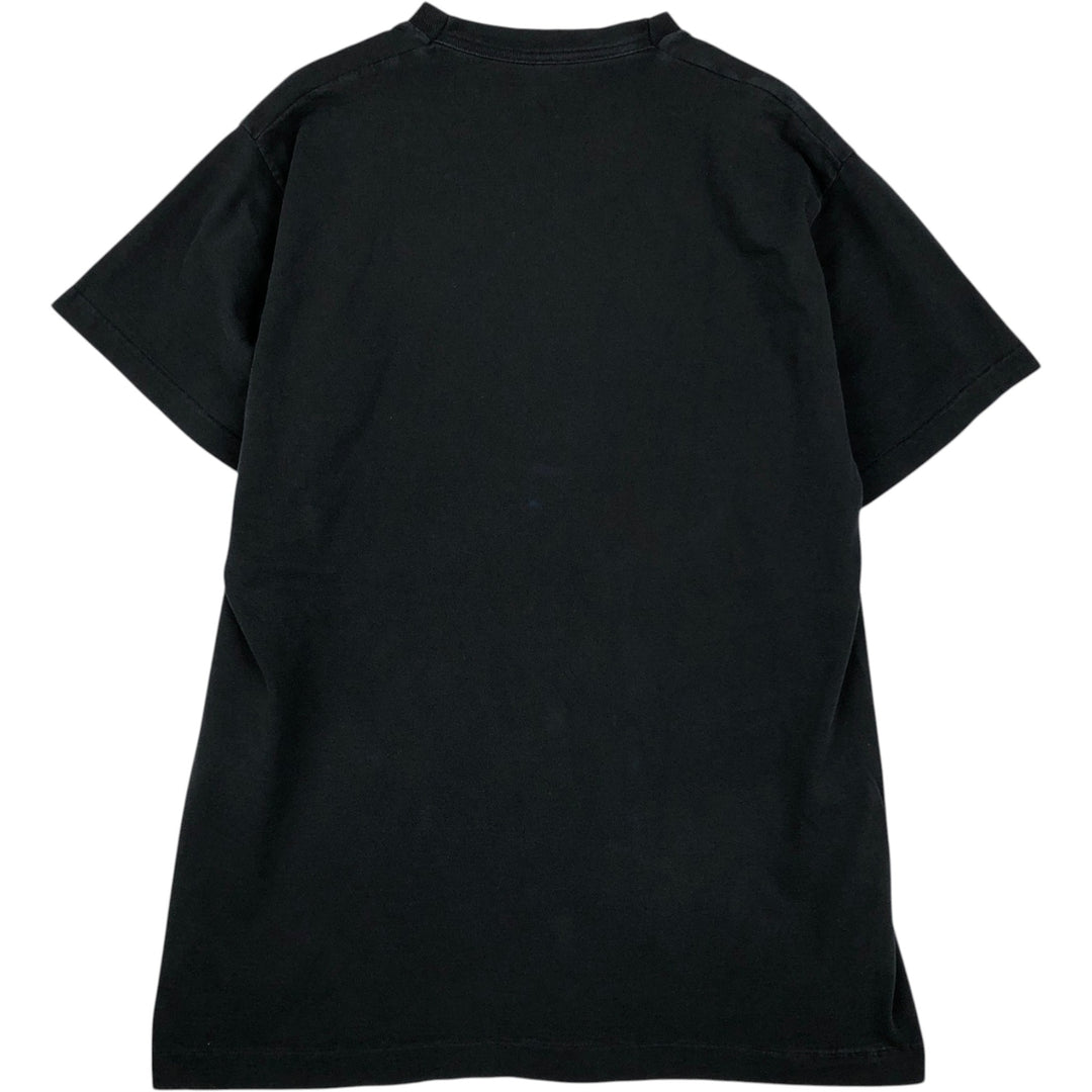 90'S Fruit of the Loom printed T-shirt, made in the USA, men's XL size, vintage cotton black type Vintage Second Hand