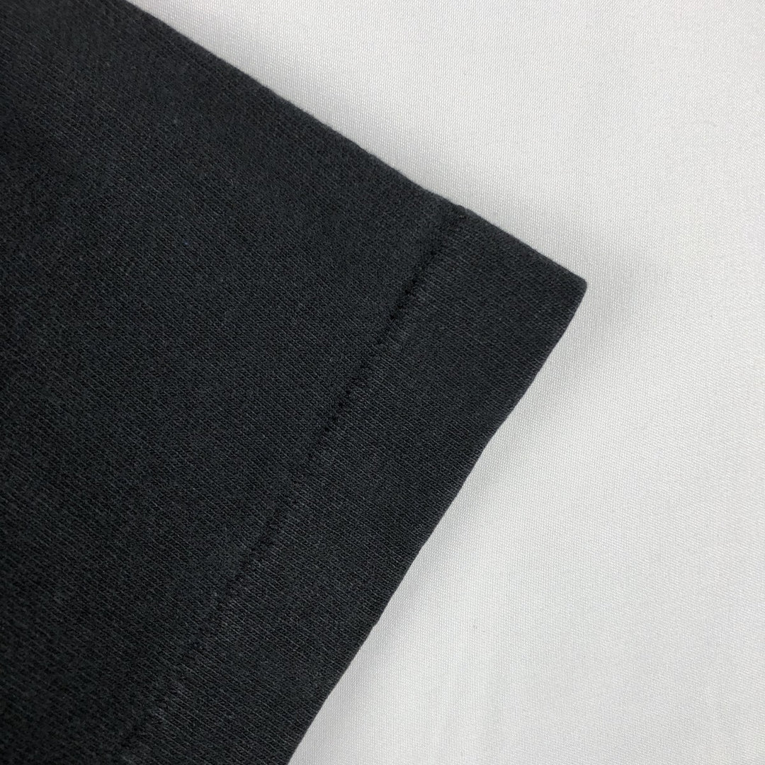 90'S Fruit of the Loom printed T-shirt, made in the USA, men's XL size, vintage cotton black type Vintage Second Hand