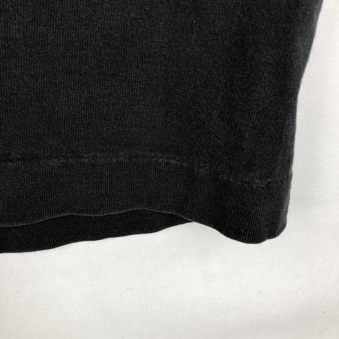 90'S Fruit of the Loom printed T-shirt, made in the USA, men's XL size, vintage cotton black type Vintage Second Hand