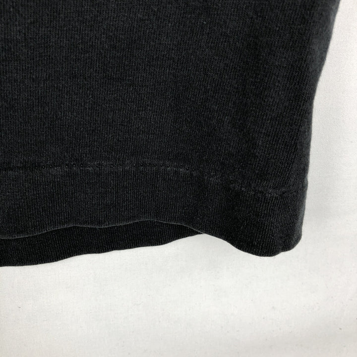 90'S Fruit of the Loom printed T-shirt, made in the USA, men's XL size, vintage cotton black type Vintage Second Hand