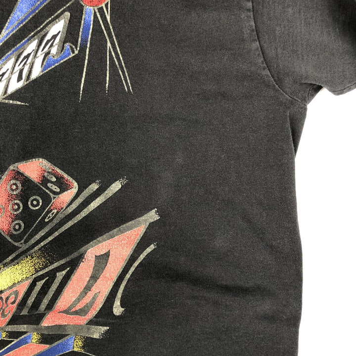 90'S Fruit of the Loom printed T-shirt, made in the USA, men's XL size, vintage cotton black type Vintage Second Hand