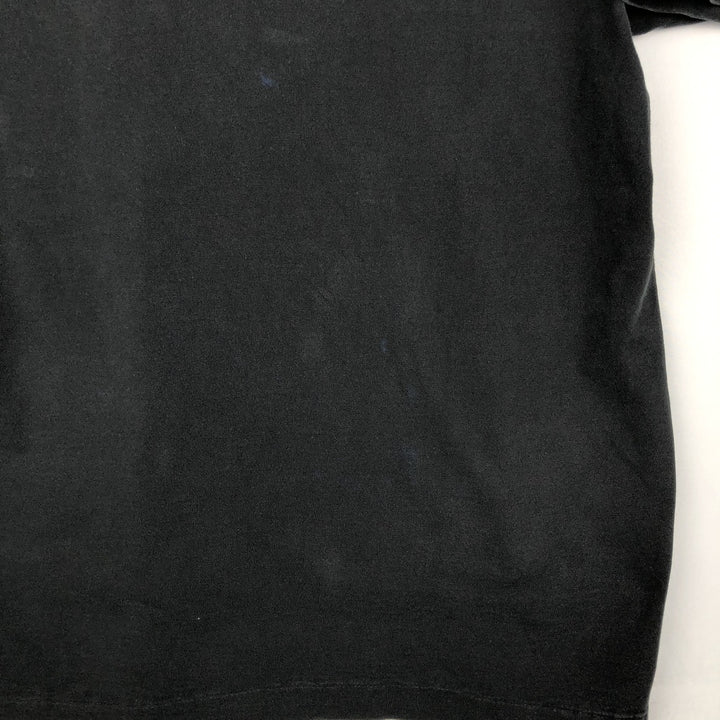 90'S Fruit of the Loom printed T-shirt, made in the USA, men's XL size, vintage cotton black type Vintage Second Hand