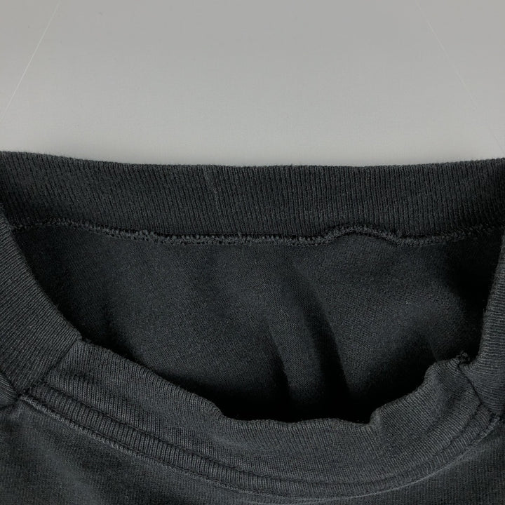 90'S Fruit of the Loom printed T-shirt, made in the USA, men's XL size, vintage cotton black type Vintage Second Hand