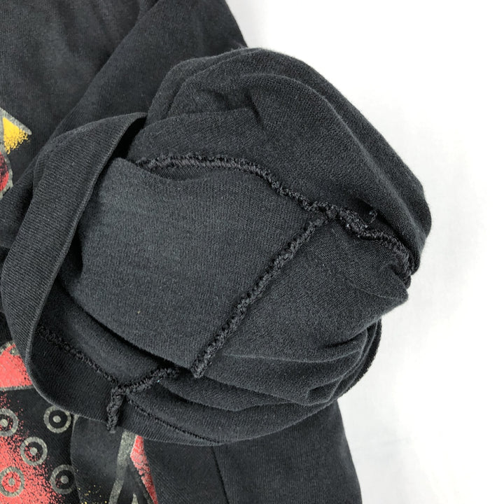 90'S Fruit of the Loom printed T-shirt, made in the USA, men's XL size, vintage cotton black type Vintage Second Hand