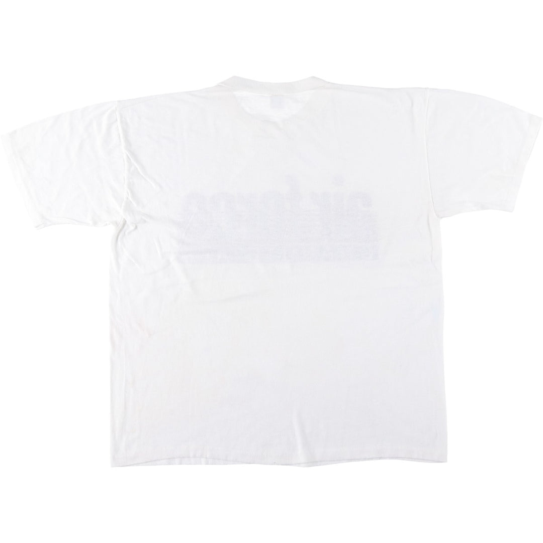 70s-80'S ARTEX Military Print T-Shirt, Made in USA, Men's Size XL (approx.) cotton white type Vintage Second Hand