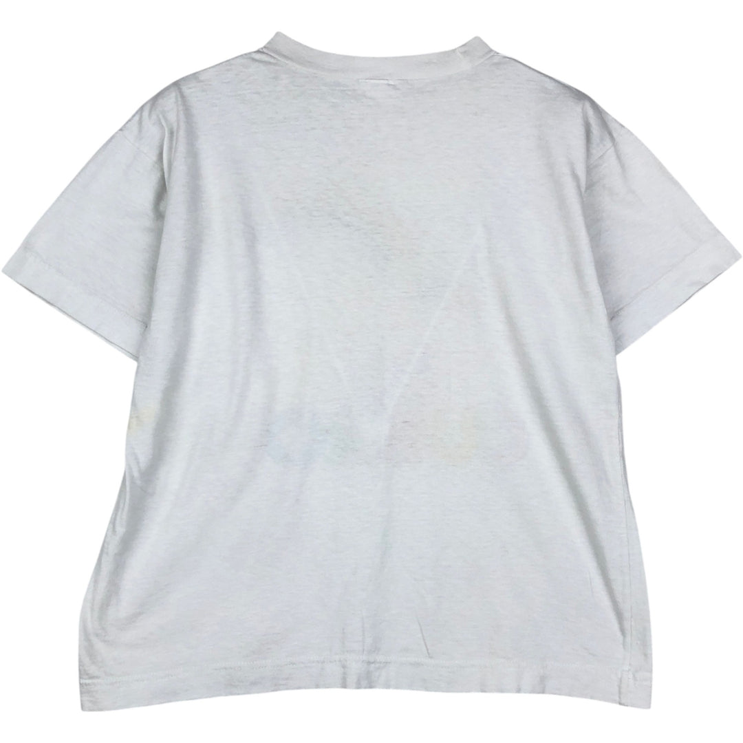 80'S CURRO Print T-Shirt, Men's Size M (Equivalent), Vintage cotton white type Vintage Second Hand