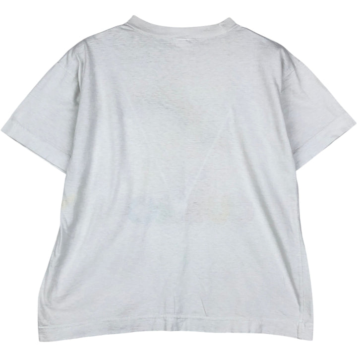 80'S CURRO Print T-Shirt, Men's Size M (Equivalent), Vintage cotton white type Vintage Second Hand