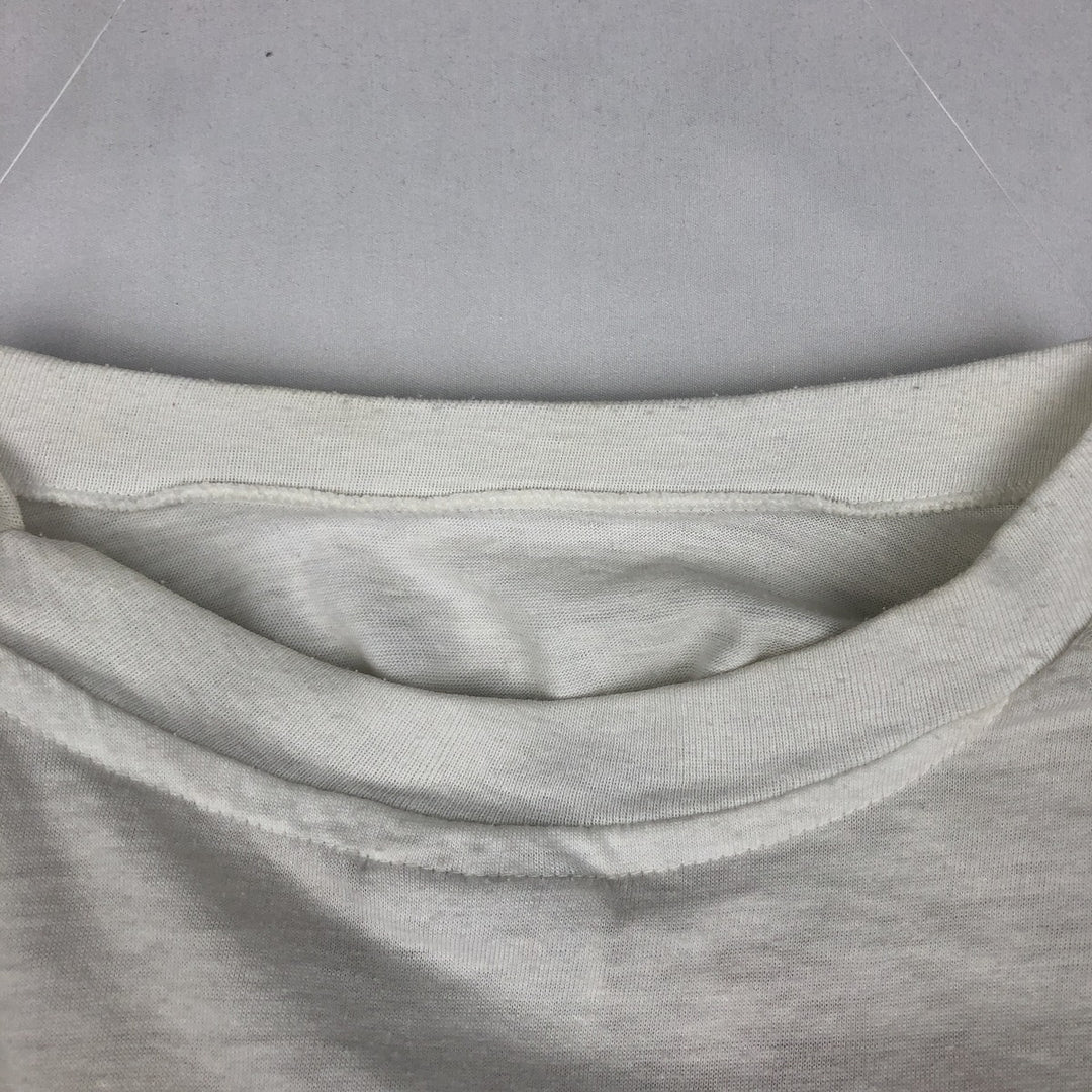 80'S Hanes Fifty-Fifty Blue Tag WILDWOOD CANDY and ICE CREAM CO Print T-Shirt, Made in USA, Men's Size L (approx.) cotton white type Vintage Second Hand