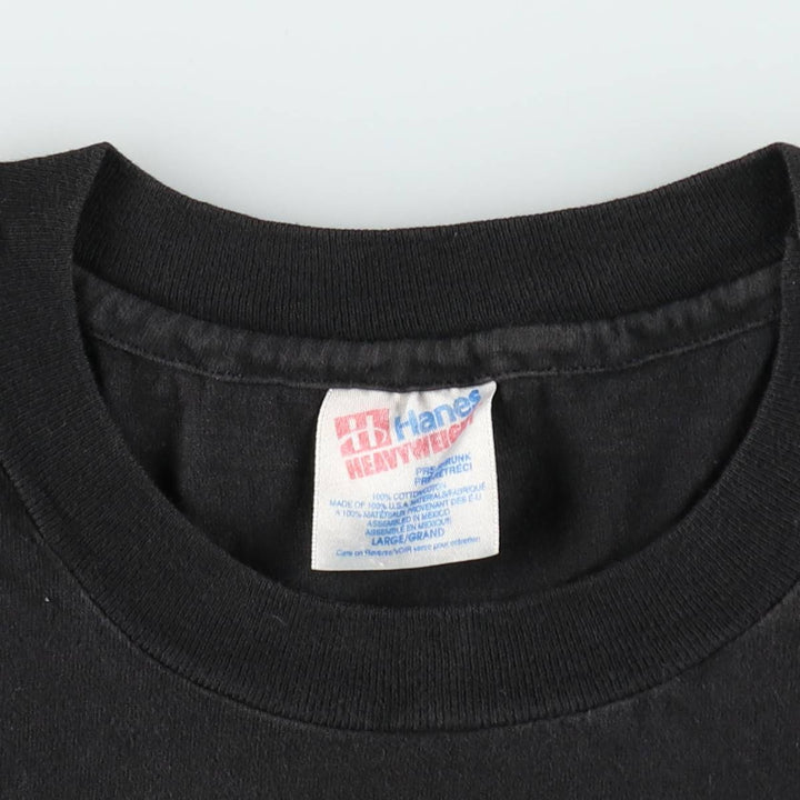 90'S Hanes WO FAT Wafa Shuka Dragon Pattern Print T-Shirt, Men's Size L (approx.), Vintage cotton black type Vintage Second Hand