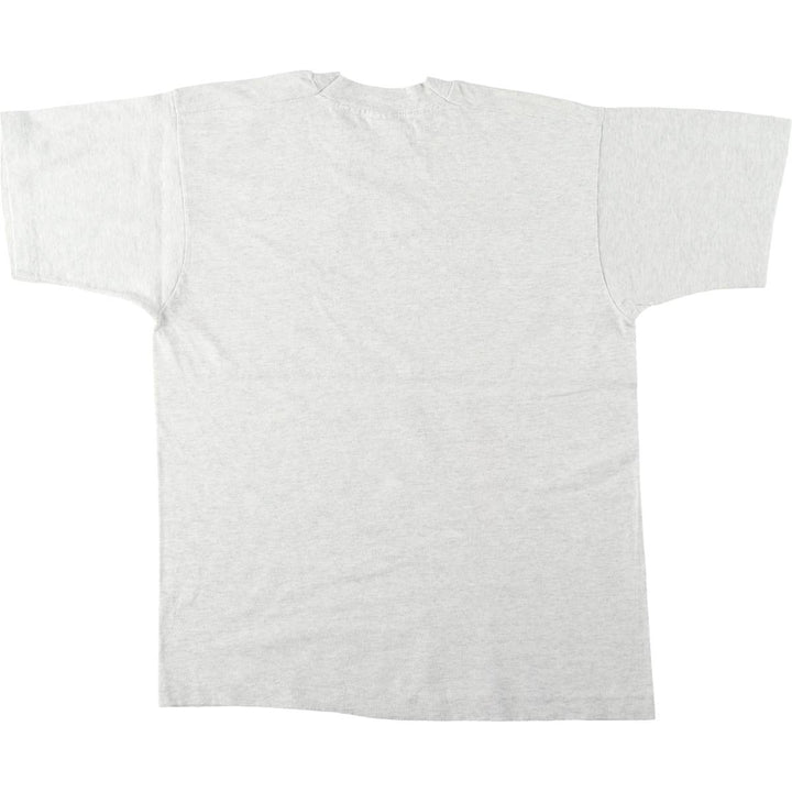 90'S Fruit of the Loom printed T-shirt, made in the USA, men's size L, vintage cotton gray type Vintage Second Hand