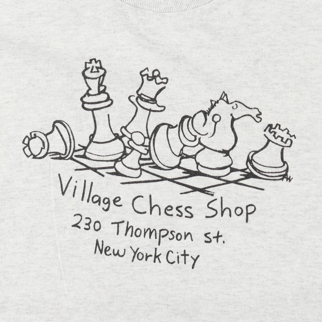 90'S Fruit of the Loom printed T-shirt, made in the USA, men's size L, vintage cotton gray type Vintage Second Hand