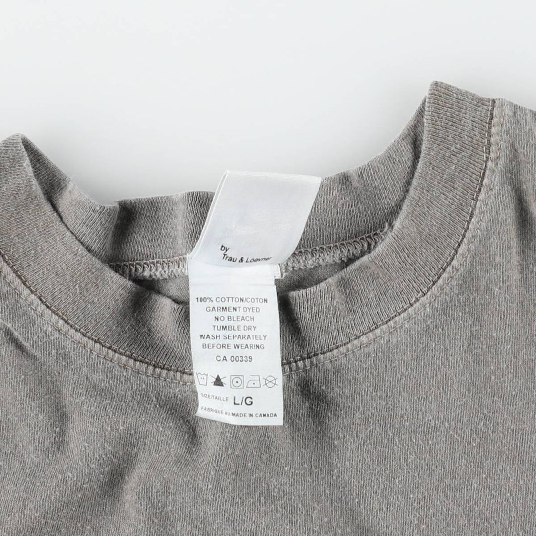 90'S SAVVY Dragon Pattern Print T-Shirt, Made in Canada, Men's Size L (approx.), Vintage cotton gray type Vintage Second Hand