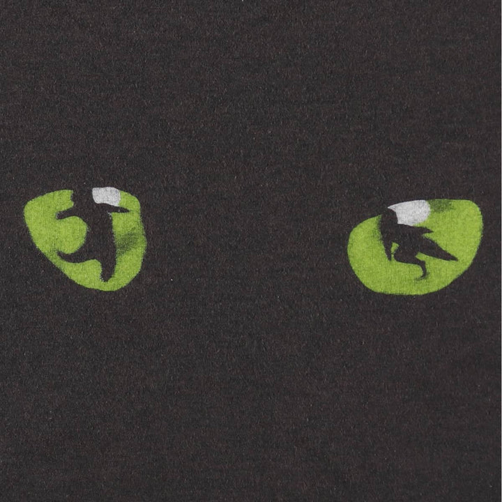 80'S Screen Stars Cats print T-shirt, Made in USA, Men's size L equivalent, Vintage cotton black type Vintage Second Hand