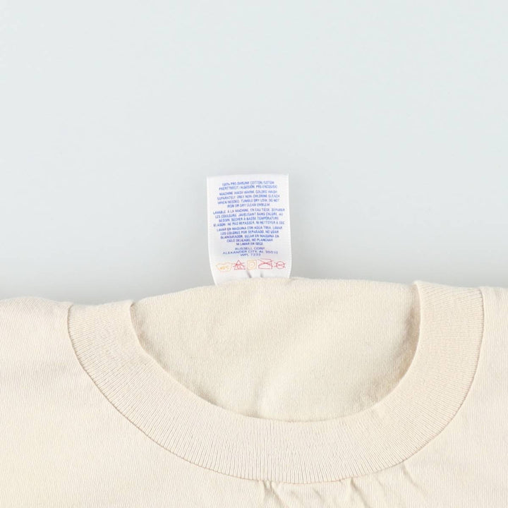 90s-00'S Jerzees floral sunflower pattern photo t-shirt, made in USA, men's size L equivalent, vintage. cotton Beige type Vintage Second Hand