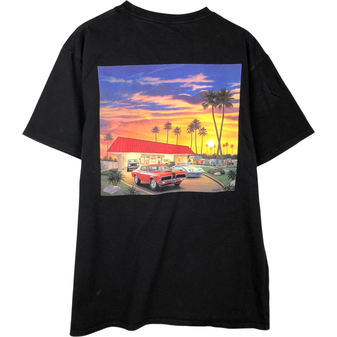 IN-N-OUT BURGER In-N-Out Burger Advertising T-shirt Made in USA Men's L size cotton black type Vintage Second Hand