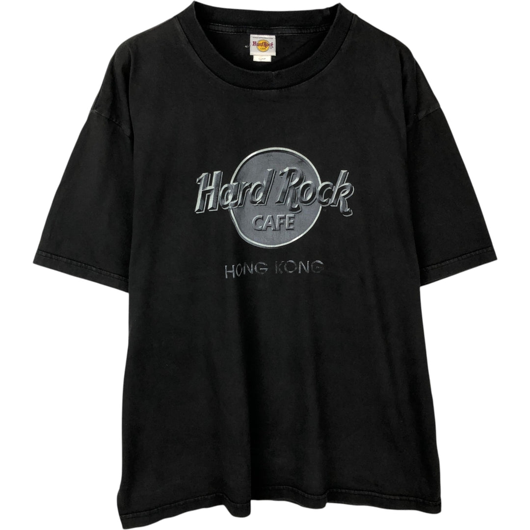 HARD ROCK CAFE Hard Rock Cafe Advertising T-shirt Men's XL size cotton black type Vintage Second Hand