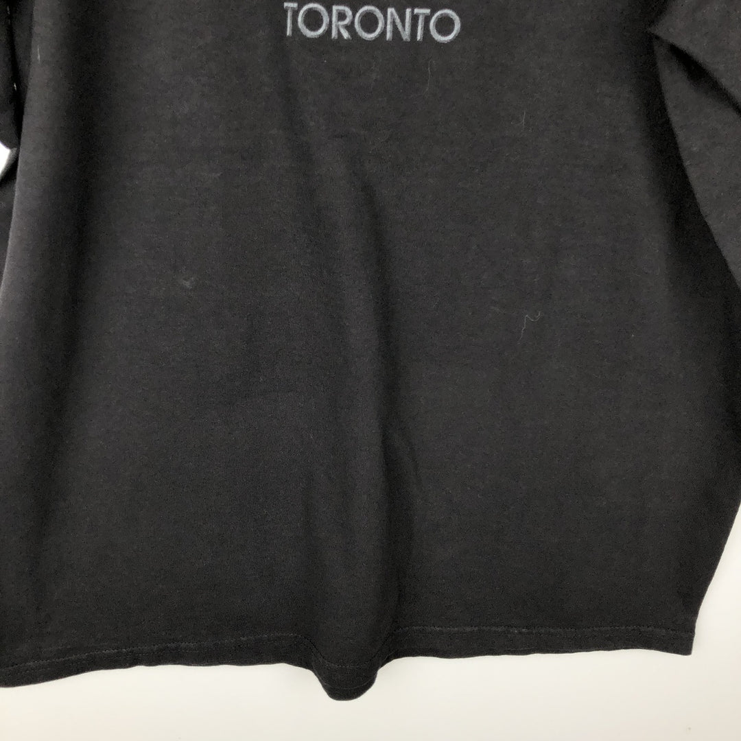 HARD ROCK CAFE advertising T-shirt, made in Canada, men's size L. cotton black type Vintage Second Hand