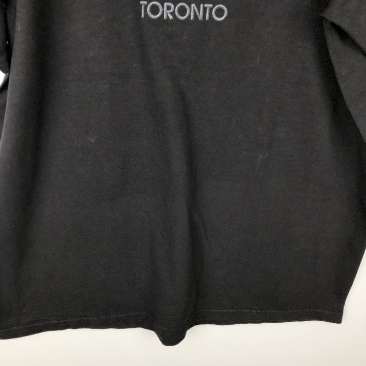 HARD ROCK CAFE advertising T-shirt, made in Canada, men's size L. cotton black type Vintage Second Hand
