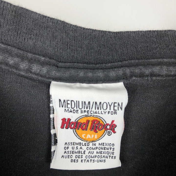 HARD ROCK CAFE Hard Rock Cafe Dragon Pattern Advertising T-shirt Men's M size cotton black type Vintage Second Hand