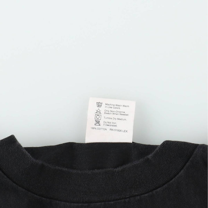 90'S HARD ROCK CAFE Hard Rock Cafe Advertising T-shirt Made in USA Men's L Vintage cotton black type Vintage Second Hand