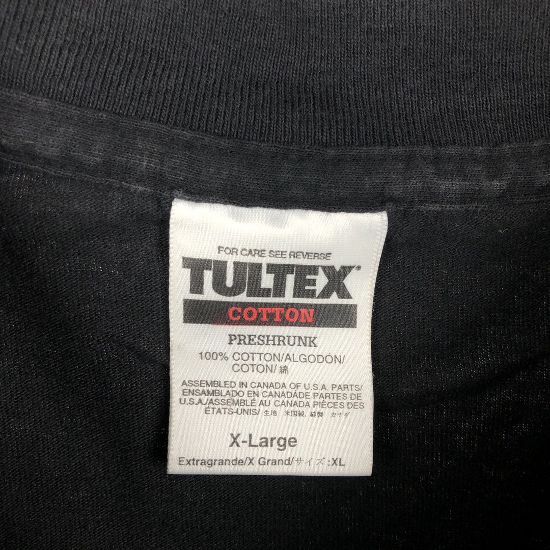 90'S TULTEX HARD ROCK CAFE advertising T-shirt, Made in Canada, Men's XL equivalent, Vintage cotton black type Vintage Second Hand