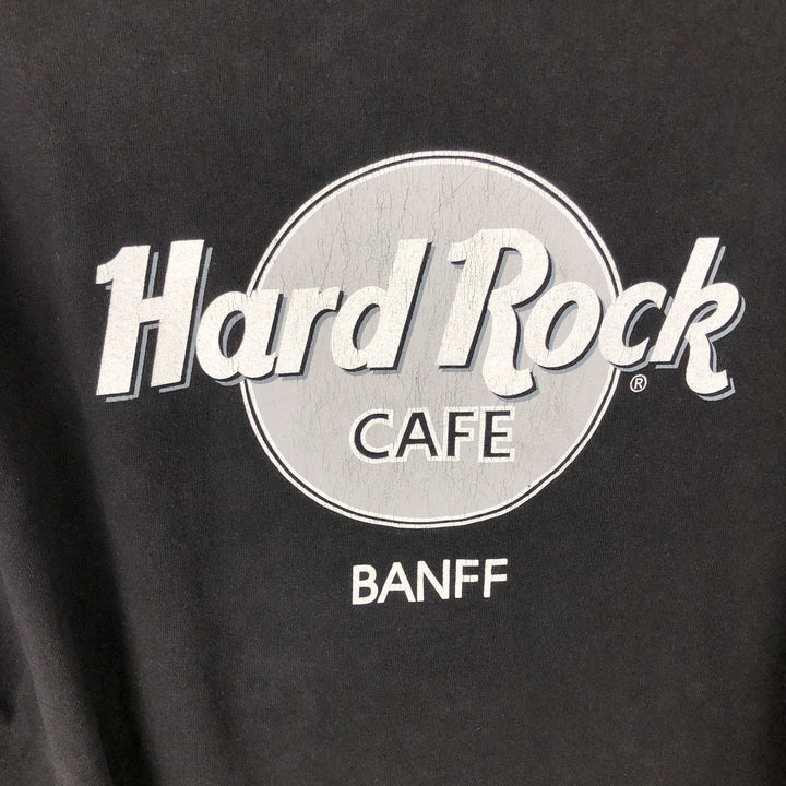 90'S TULTEX HARD ROCK CAFE advertising T-shirt, Made in Canada, Men's XL equivalent, Vintage cotton black type Vintage Second Hand