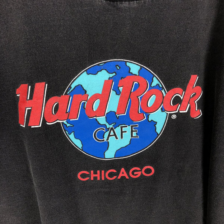 90'S HARD ROCK CAFE Hard Rock Cafe Advertising T-shirt Made in USA Men's L Vintage cotton black type Vintage Second Hand