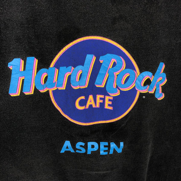 90'S HARD ROCK CAFE Hard Rock Cafe Advertising T-shirt Made in USA Men's L Vintage cotton black type Vintage Second Hand