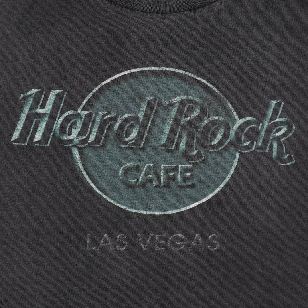 90'S HARD ROCK CAFE Hard Rock Cafe Advertising T-shirt Men's M size Vintage cotton black type Vintage Second Hand
