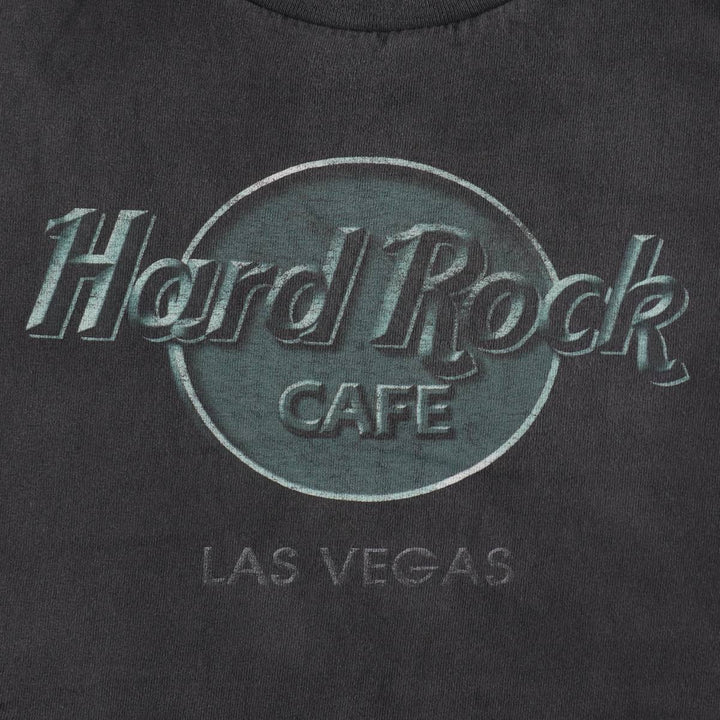 90'S HARD ROCK CAFE Hard Rock Cafe Advertising T-shirt Men's M size Vintage cotton black type Vintage Second Hand