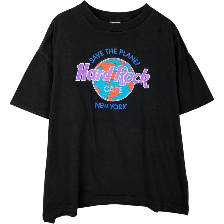 90'S HARD ROCK CAFE Hard Rock Cafe Advertising T-shirt Made in USA Men's XL Vintage cotton black type Vintage Second Hand
