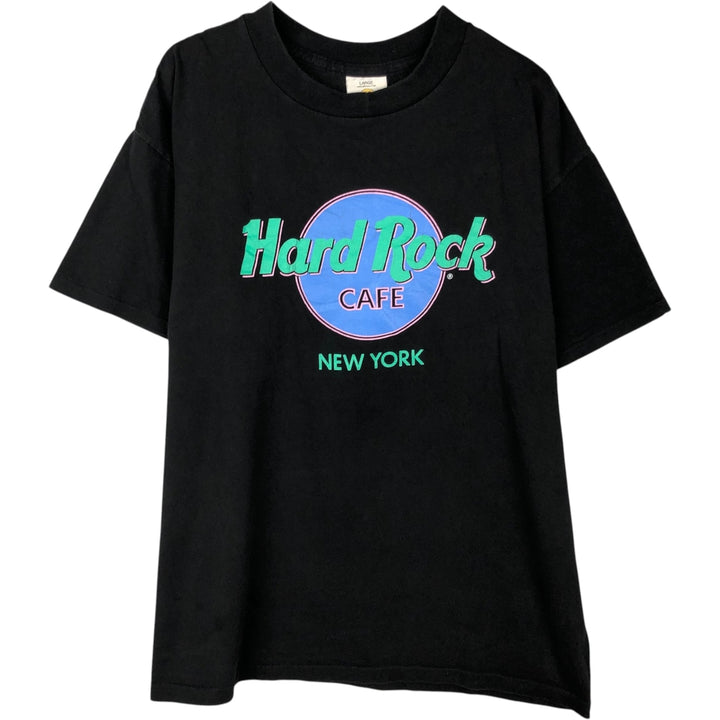 90'S HARD ROCK CAFE Hard Rock Cafe Advertising T-shirt Made in USA Men's L Vintage cotton black type Vintage Second Hand