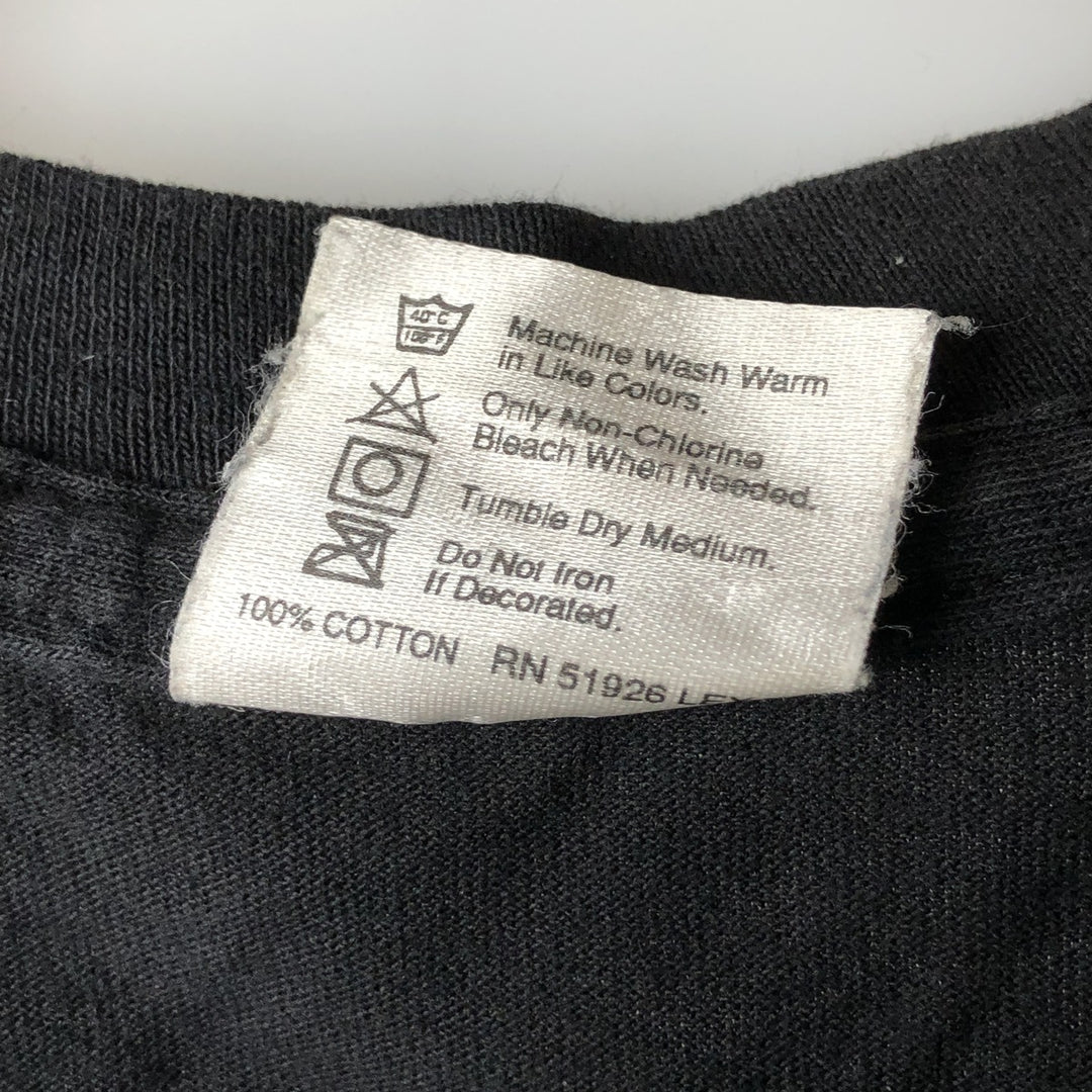 90'S HARD ROCK CAFE Hard Rock Cafe Advertising T-shirt Made in USA Men's L Vintage cotton black type Vintage Second Hand