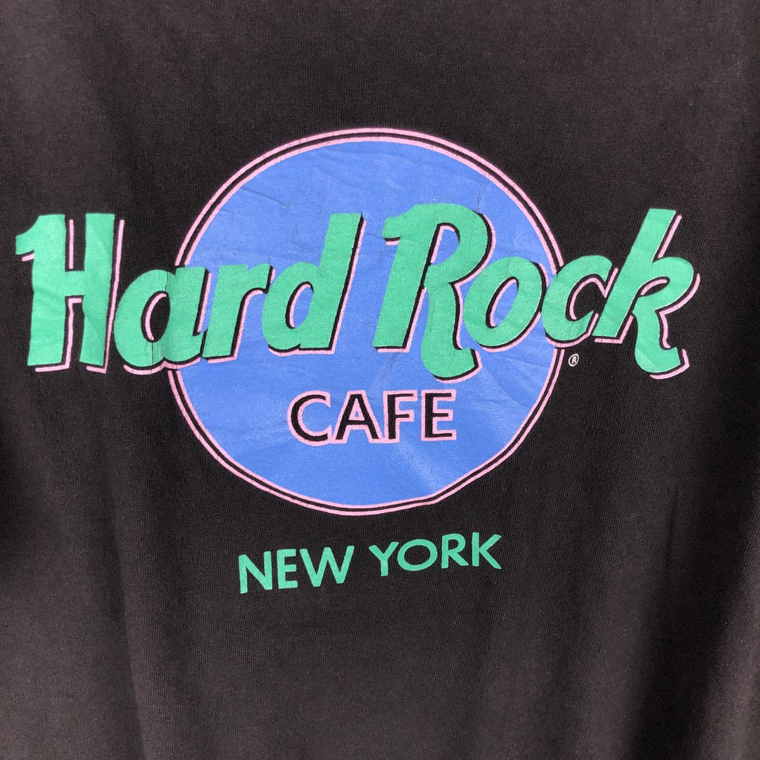 90'S HARD ROCK CAFE Hard Rock Cafe Advertising T-shirt Made in USA Men's L Vintage cotton black type Vintage Second Hand