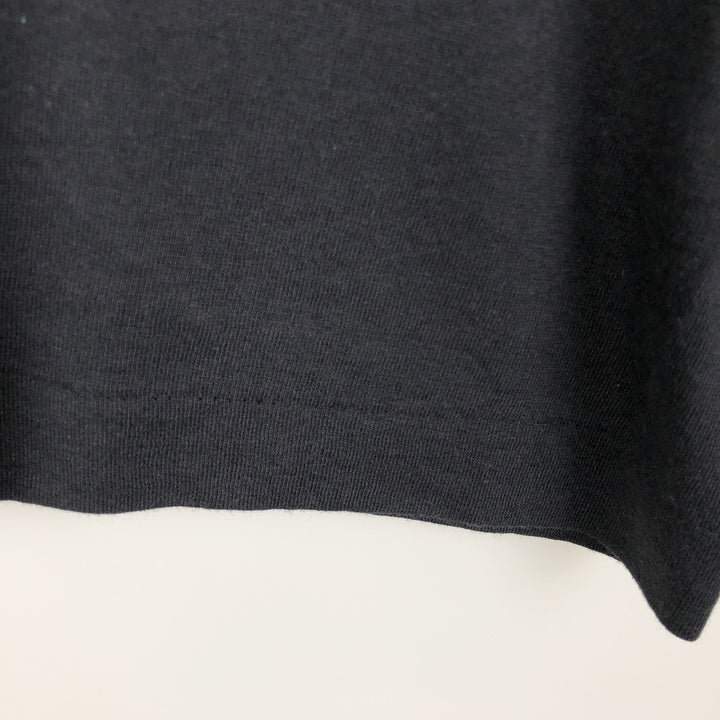 80'S Screen Stars DOLAN TRANSPORTATION SERVICES advertising T-shirt, Made in USA, Men's size L (approx.) cotton black type Vintage Second Hand